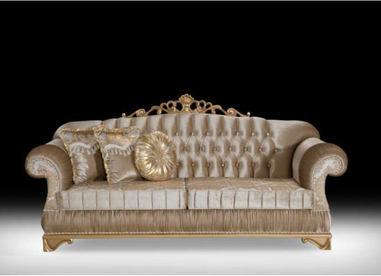 Diseño chesterfield de 3+1 asientos, mesa de centro textil, sillón de sofá, sofá acolchado.