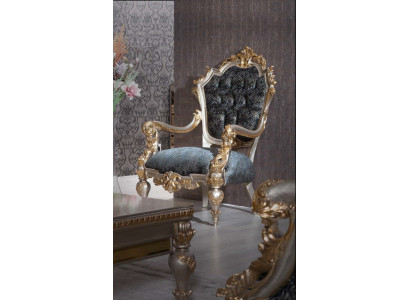 Sillón de lujo acolchado de lujo de tela de 1 plaza para la sala de estar