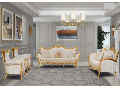 Sofá de salón Sofá 3+3+1+1 Sofá Sofá Muebles de tapicería Conjunto de 4 piezas para su hogar