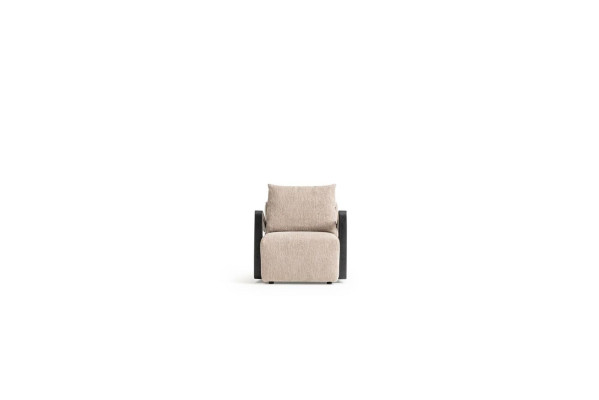 Sillón tapizado 1 asiento. Diseñador textil. Estilo moderno para sala de estar. Nuevo.