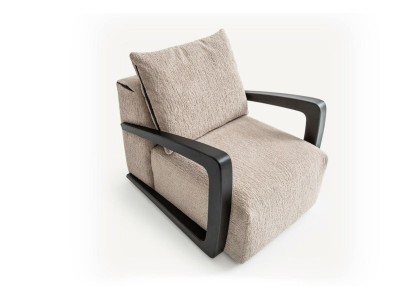 Sillón tapizado 1 asiento. Diseñador textil. Estilo moderno para sala de estar. Nuevo.