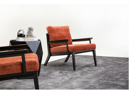 Sillón de 1 plaza de tejido de lujo para la sala de estar, asiento tapizado moderno de diseño nuevo.