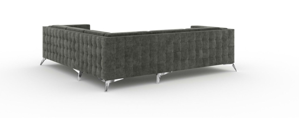 Sofá de esquina en forma de L, sofá de paisaje, sofá, decoración, diseño de tela moderno