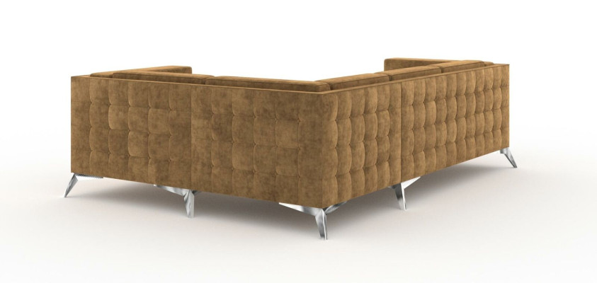Tela en forma de L Sofá Salón Sofá de esquina Conjunto de diseño sofá moderno