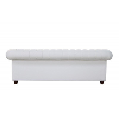 Chesterfield 3+1 sofá cama de cuero con función de cama conjunto de sofá de cuero.