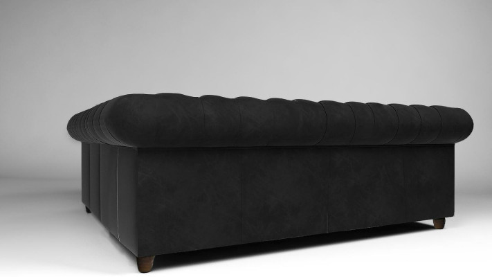 Sofá de esquina Chesterfield en forma de L tela diseño sofá acolchado asiento sofá textil