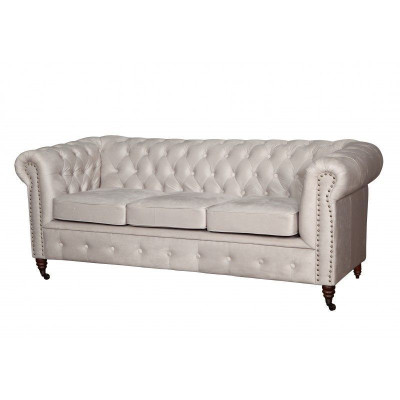 Chesterfield set de sofá 3+2+1 Oxford conjunto de sofás tapizados en cuero.