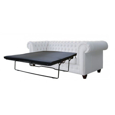 Conjunto de sofás Chesterfield Chesterfields 3 + 1 Mello con función de cama Sofá tapizado Nuevo