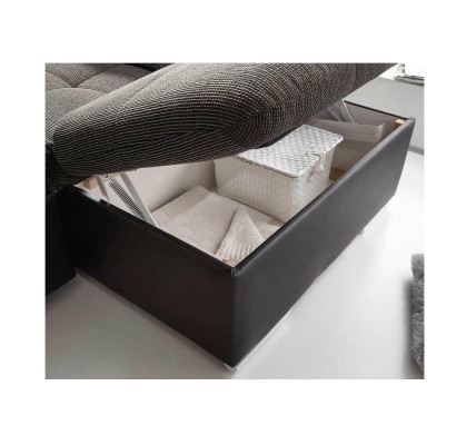 Sofá de esquina en forma de U, conjunto de sofás, función de cama, diseño de tapicería.