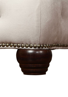 Conjunto de Sofá Chesterfield 3+1+1 Asientos Diseño Sofá Tapizado Set de Muebles