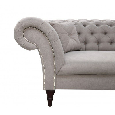 Chesterfield conjunto de sofás 3+2 sofá acolchado diseño de cuero tela conjuntos