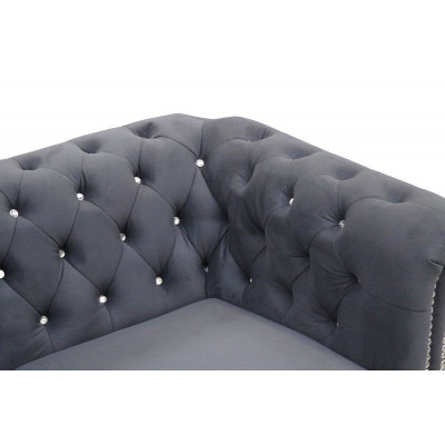 Chesterfield sofá de cuero sofá sofá tapicería 3+1 función de cama sofá cama