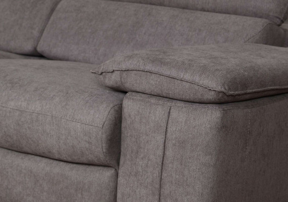 Diseño de sofá esquinero en forma de L con función de cama, sofá de cuero y tela multifunción.
