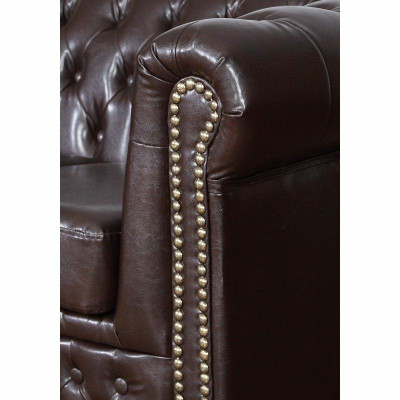 Chesterfield Conjunto de sofá Sofá 3+1+1 Set de tapicería Sofás Sofás Yorki Nuevo