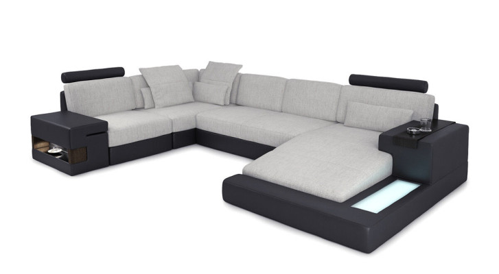 Sofá de esquina moderno, diseño de sofá, sofá tapizado en forma de U, conjunto de sofás, sofá de esquina, sofá de cuero nuevo.