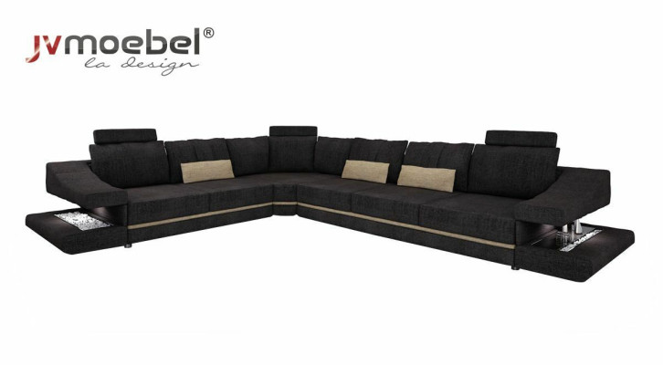 Textil de sala de estar nuevo L-Forma Asiento Sofá Cama Muebles Sofá Esquinero Sofá Mueble Tapizado