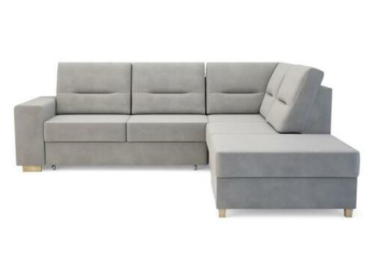 Sofá de esquina diseño en forma de L con función de cama, sofá de cuero y tela, sofás de esquina.