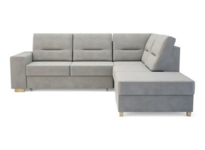 Sofá de esquina diseño en forma de L con función de cama, sofá de cuero y tela, sofás de esquina.