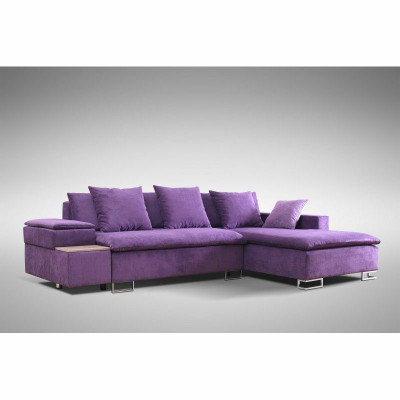 Diseño sofá esquinero sofá en L con función de cama sofá tapizado asiento rinconera sofás textil nuevo.