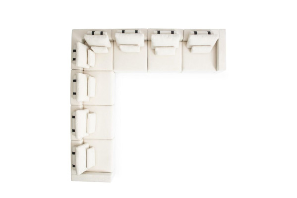 Textil Sofás en forma de L de muebles de lujo Sofá de esquina estilo de sala de estar Muebles modernos