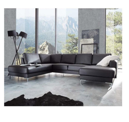 Sofá esquinero Sofá Sofá Tapizado Paisaje de vida Cuero Sofás de esquina Juego de sala