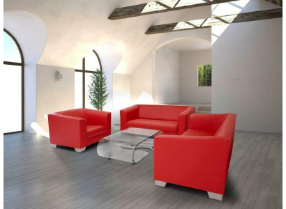 Sofá de 3 plazas + 2 plazas + 1 plaza, Diseño de sofás Relax Tapizado de cuero Couches