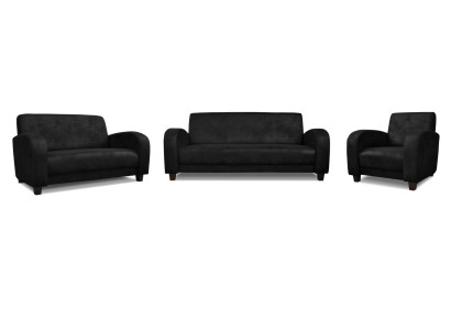 Sofá moderno de 3 plazas en cuero con diseño de sofá de esquina.