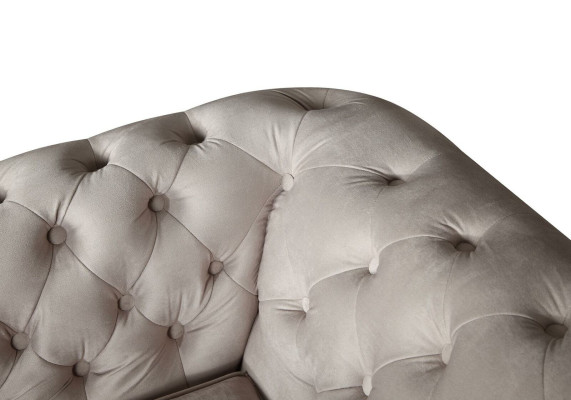 Chesterfield sofá de tres plazas sofá tapizado + taburete Sofás Sofás 2 piezas. Set Nuevo