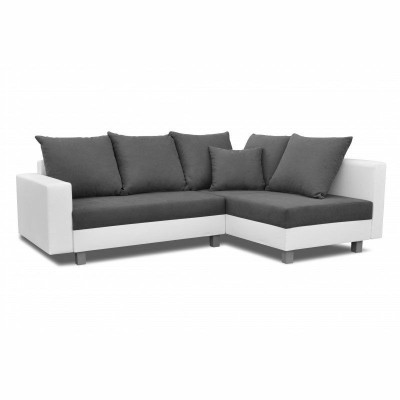 Diseño de sofá de esquina en forma de L con función de cama, asientos de sofá en tela, nuevo.