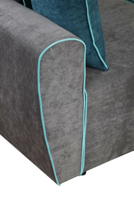 Sofá grande Sofá de esquina Sofá cama xxl Conjunto de esquina de tela para salón
