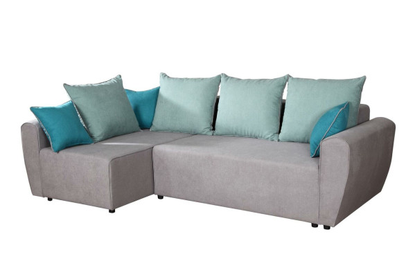 Sofá grande Sofá de esquina Sofá cama xxl Conjunto de esquina de tela para salón