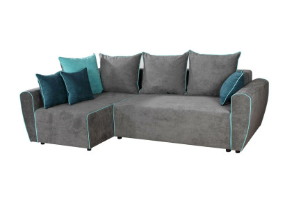 Sofá grande Sofá de esquina Sofá cama xxl Conjunto de esquina de tela para salón