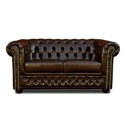 Sofá Chesterfield York de 2 plazas con función de cama. Sofás tapizados, nuevos.