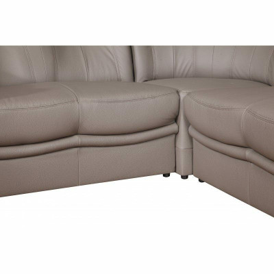 Diseño de sofá de esquina Kassel de cuero, sofá, cojín, asiento de esquina, sofás, paisaje de vida nuevo.