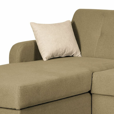 Sofá de esquina en forma de L, conjunto de sofás para el salón, diseño de tapicería con función de cama moderno.