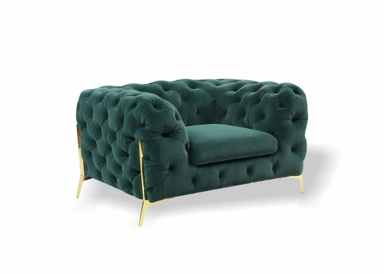 Chesterfield sillón de orejas sillón sofá 1 plaza sofá tapizado telas nuevos