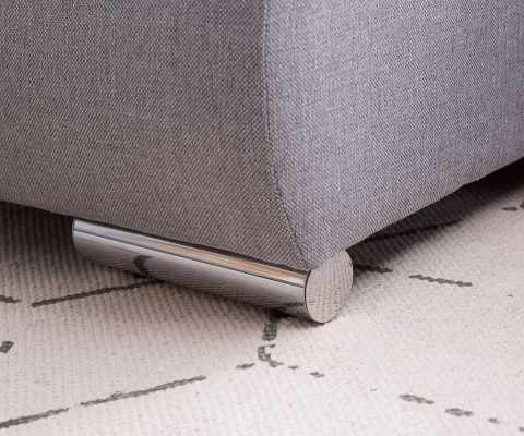 Sofá cama con diseño de sofá esquinero en forma de L con función de cama en tela de sofás.