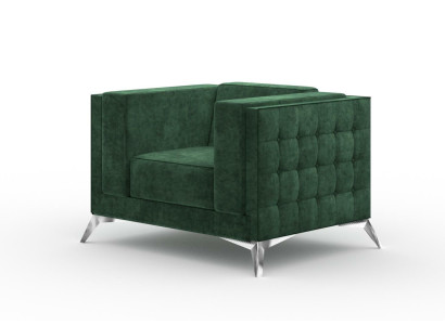 Chesterfield Sillón 1 Plaza Sofá Acolchado Nuevo Sofá de TV Textil Tela