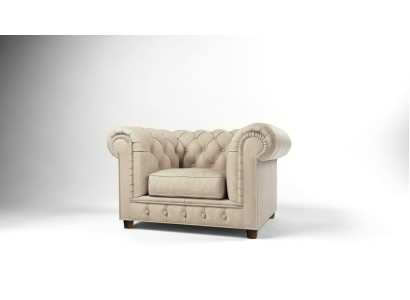 Edler Diseño Chesterfield Sillón Tapizado Asiento de TV Lounge Club Textil