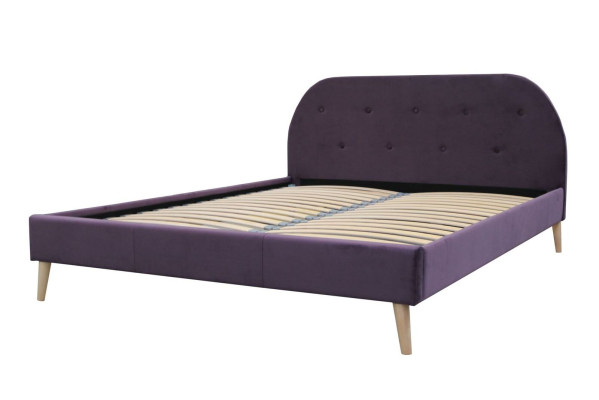 Cama de diseño Cama matrimonial Cama doble Cama tapizada Cama de dormitorio Cama textil