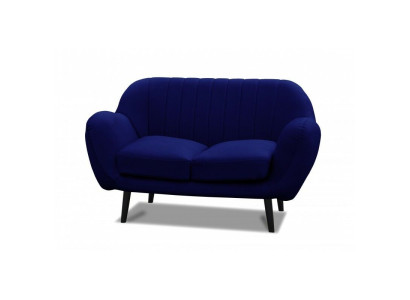 Sofá de tela de 2 plazas, sofá acolchado de diseñador para oficina, sofá de despacho de abogados.