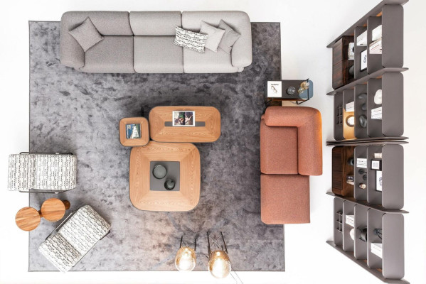 Grupo de sofás esquineros Grupo tapizado Sofá Sofá Tela Muebles de sala Moderno