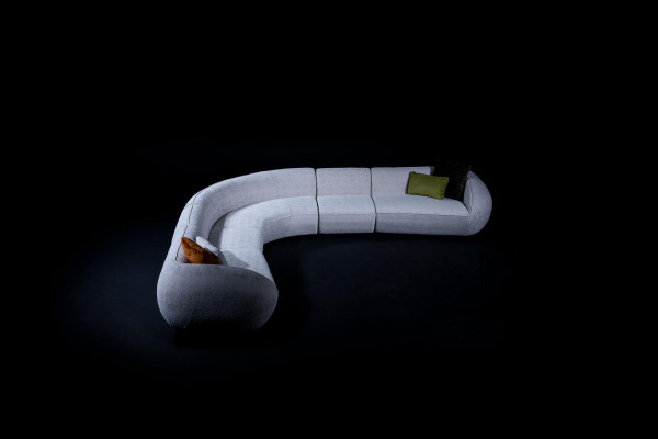 Sofá esquinero de lujo para salón en forma de L, sofá moderno para salón lounge.