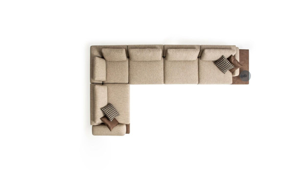 Sofá de esquina en forma de L para sala de estar, diseño de sofá moderno, sofá tapizado, muebles.