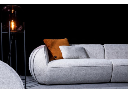 Juego de muebles de sala de estar, sillón de cinco plazas, sofá de tapicería, diseño de muebles de 2 piezas.