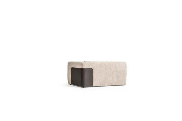 Sofá en forma de L beige Sofá esquinero Muebles de sala Sofá tapizado Textil Nuevo