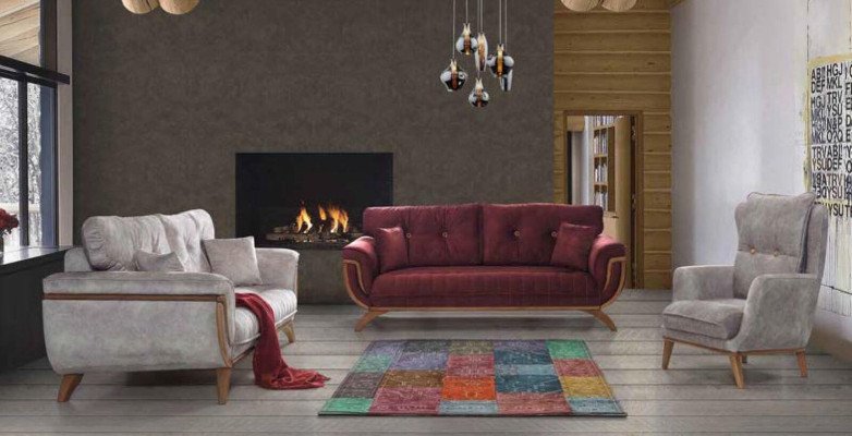 Textil Lounge Club de lujo Sofá Relax Diseño de muebles Couch