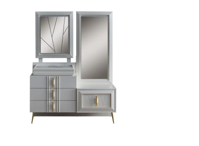 Vanity table with mirror Exclusive luxury console Bedroom set 2 pieces