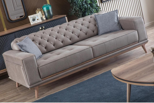 Lujo moderno sala de estar conjunto de 4 piezas. Sofá de 4 plazas, sillón, mesa de centro. Nuevo.