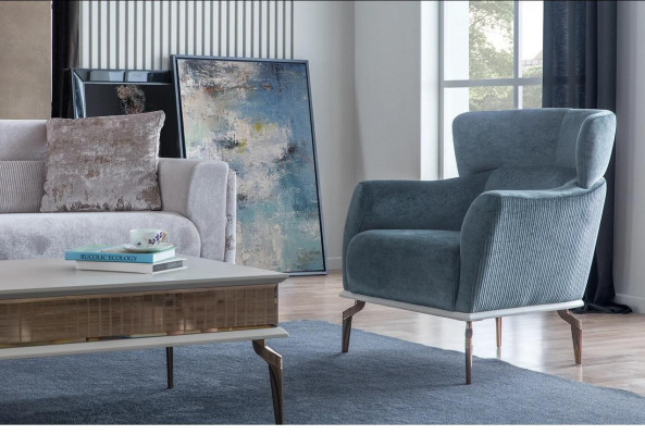 Juego de sala conjunto grupo mobiliario sofá sillones mesa de centro de 3 piezas.